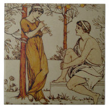 Musiciens de Repro Wedgwood néoclassique Orange Gr