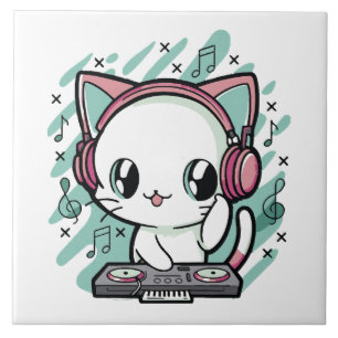 Carreau musique de chat