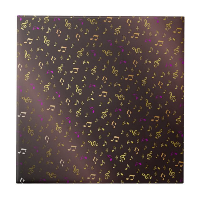 Carreau musique, musique, note, mélodie, noir, son, clef, (Devant)