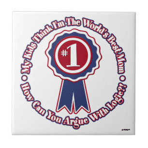 Carreau My Kids Think I'm The World's Best Mom - retro
