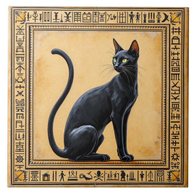 Carreau Mystérieux chat pharaon (Devant)