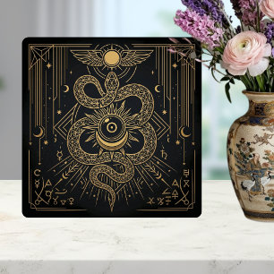Carreau Mystic Or Snaket Soleil Astrologie Céleste Art