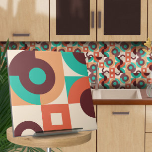 Carreau N6 abstrait géométrique Bauhaus