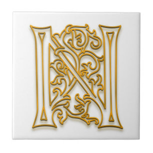 Carreau N Carrelage en céramique Monogram "Irish Gold"