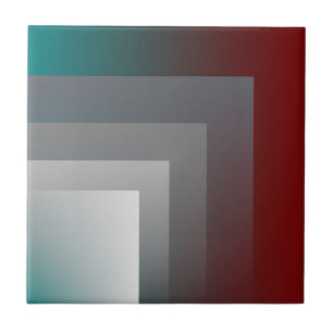Carreau N - turquoise gris bordeaux
