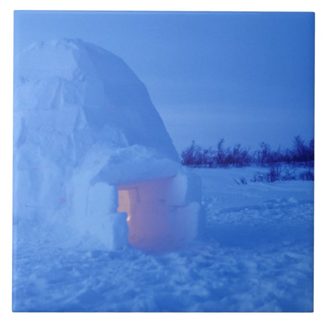 Carreau NA, Canada, Manitoba, Churchill. Igloo arctique (Devant)