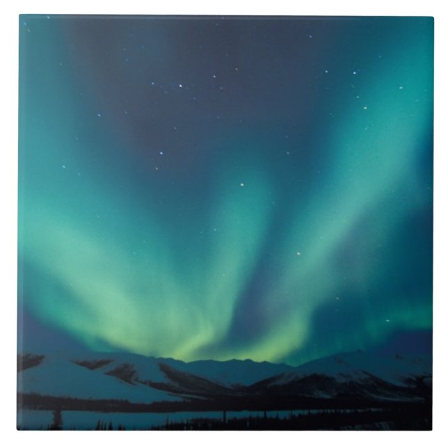 Carreau NA, États-Unis, Alaska, Brooks Range, rideaux vert (Devant)