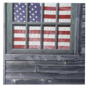 Carreau Na, Etats-Unis, Maine, île de Georgetown. Drapeau