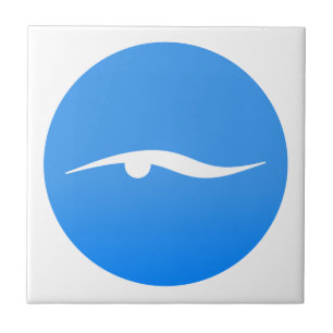 Carreau nage_in_Blue2Logo de natation sur T-shirt