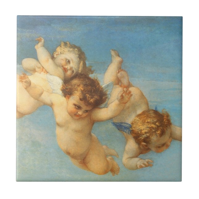 Carreau Naissance de Vénus, détail des Anges par Alexandre (Devant)