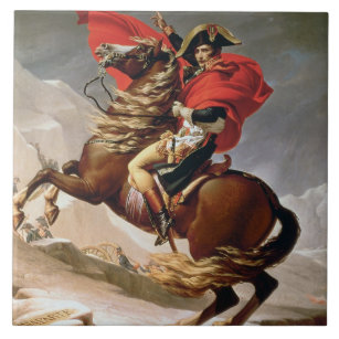 Carreau Napoléon croisant les Alpes, c.1800 (huile sur la