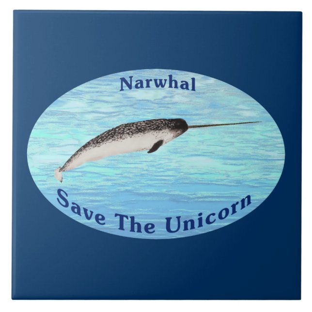 Carreau Narwhal - Sauvez La Licorne (Devant)