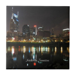 Carreau Nashville, Tennessee Skyline à Night