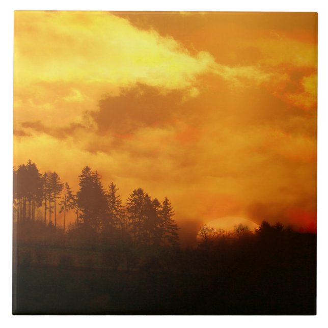 CARREAU NATURE MATIN SOLEIL LEVANT  (Devant)