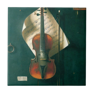 Carreau Nature morte à la vieille guitare de William Micha