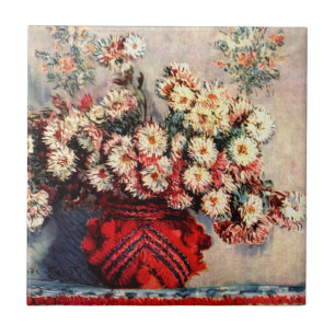 Carreau Nature morte aux Chrysanthèmes par Claude Monet
