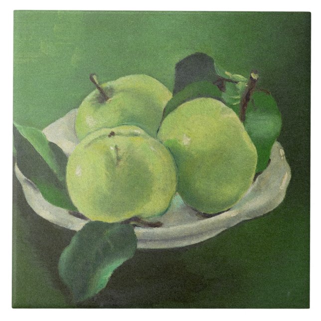Carreau Nature morte aux pommes par Mikulas Galanda (Devant)