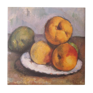 Carreau Nature morte Coings, Pommes, Poires de Paul Cezann
