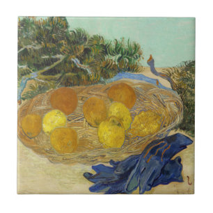 Carreau Nature morte de Van Gogh Oranges Citrons Gants ble