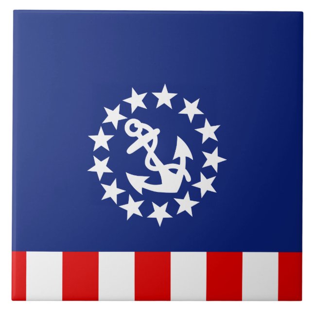 Carreau Nautical American Yacht Flag Symbol (Devant)