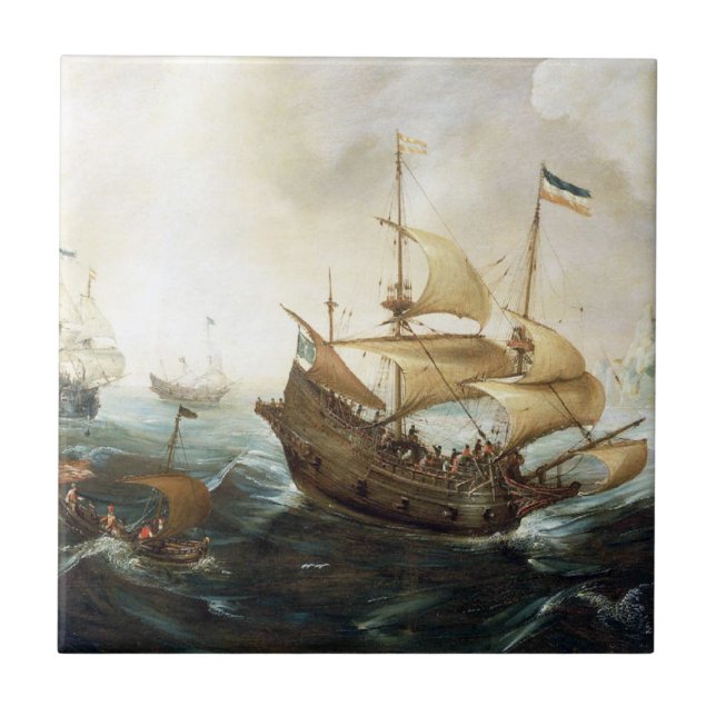 Carreau Navires néerlandais des années 1600 (Devant)