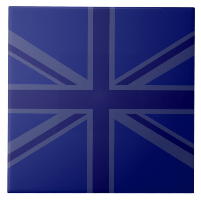 Carreau NAvy Blue Union Jack Decor (Devant)