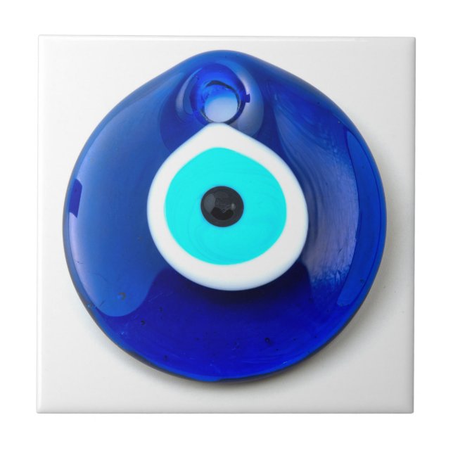 Carreau nazar en verre turc  (Devant)