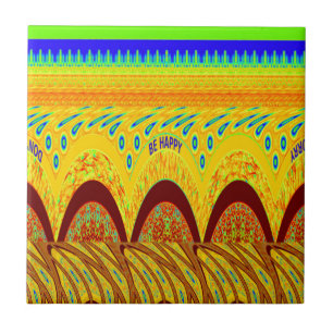 Carreau Ne vous inquiétez pas être heureux Art Design