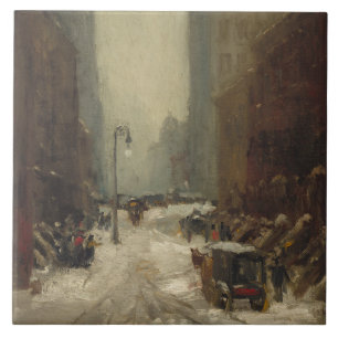 Carreau Neige à New York (hiver à New York)