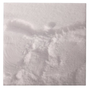 Carreau Neige blanche imprimée avec un ange de neige