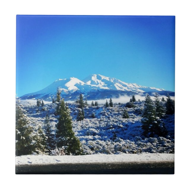 Carreau Neige d'hiver à Mount Shasta, CA (Devant)