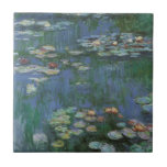Carreau Nénuphars de Claude Monet, Fleurs Vintages<br><div class="desc">Nénuphar (1916) par Claude Monet. Water Lilies est un impressionisme vintage de peinture florale d'art. Jardin fleuri de la saison de printemps de Monet à Giverny, France. Ce paysage est l'une des nombreuses variations de peintures de nénuphars que Monet peint par son étang. À propos de l'artiste : Claude Monet...</div>