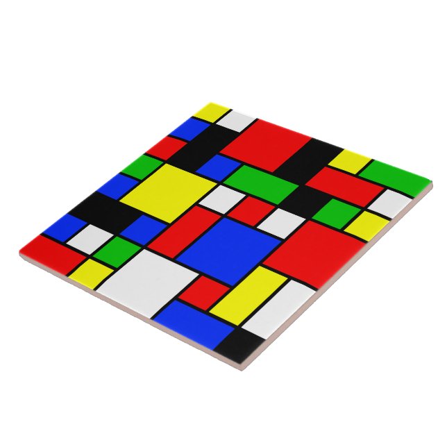 Carreau Néo-Plasticisme No 2 Carrelage d'art (Côté)