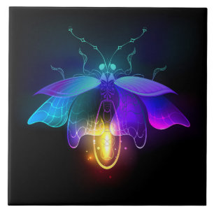 Carreau Neon Firefly sur noir