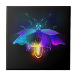 Carreau Neon Firefly sur noir