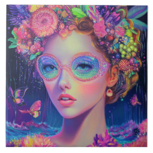 Carreau Neon Garden Goddess