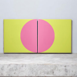 Carreau Neon Green Rose demi-cercle mi-cercle mi-Abstrait