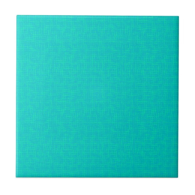 Carreau Néon turquoise texturé. (Devant)