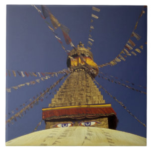 Carreau Népal, Katmandou. Sous les drapeaux de prières, 