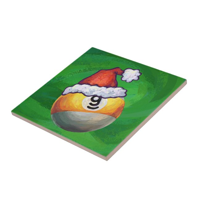 Carreau Neuf boule à Santa Hat sur Vert (Côté)