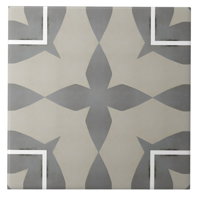 Carreau Neutre, beige, gris, tuiles marocaines (Devant)