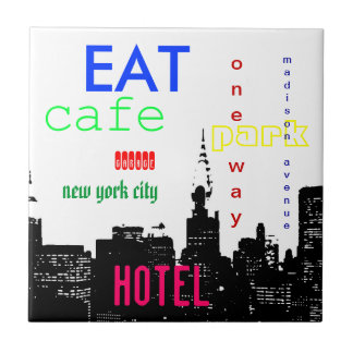 Carreau New York City Pop Art