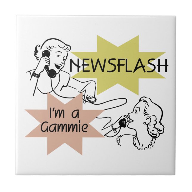 Carreau Newsflash Je suis un cadeau Gammie (Devant)