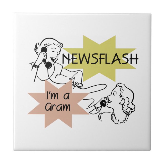 Carreau Newsflash Je suis un cadeau Gram (Devant)
