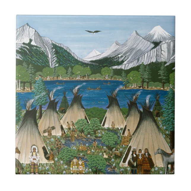 Carreau Nez Perce ~ Lac Wallowa (Devant)