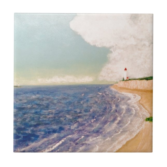 Carreau Nice une plage sablonneuse (Devant)