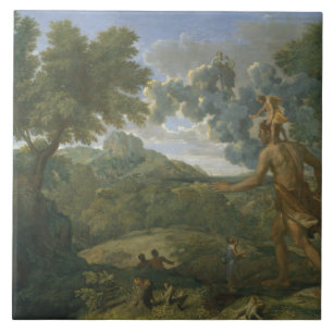 Carreau Nicolas Poussin - Paysage avec Orion
