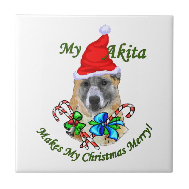 Carreau Noël Akita (Devant)