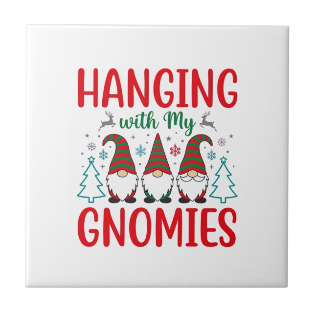 Carreau Noël avec mes Gnomes Gnome de Noël (Devant)