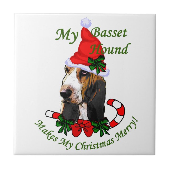 Carreau Noël Basset Hound (Devant)